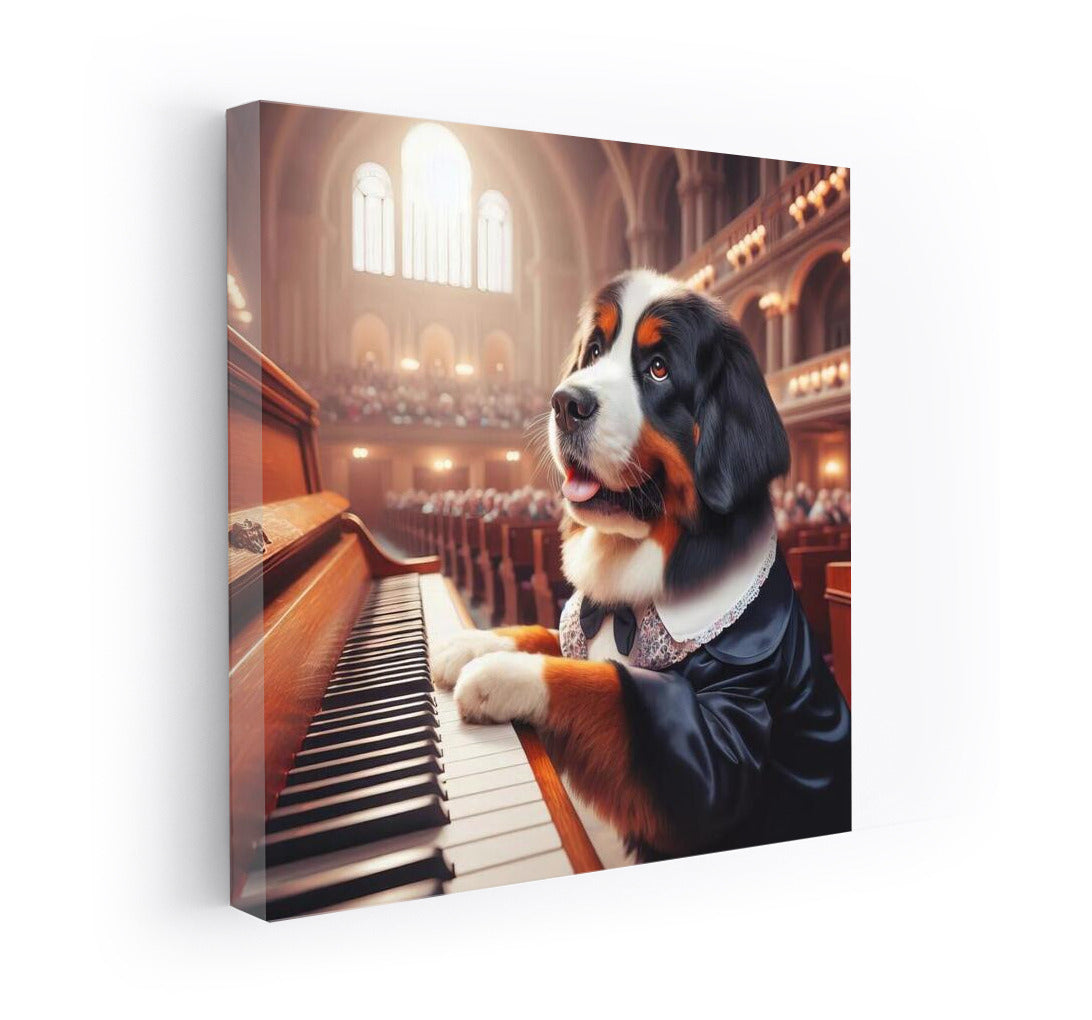 Bernese Mountain Dog on Stage: Musical Masterpiece in the Concert Hall