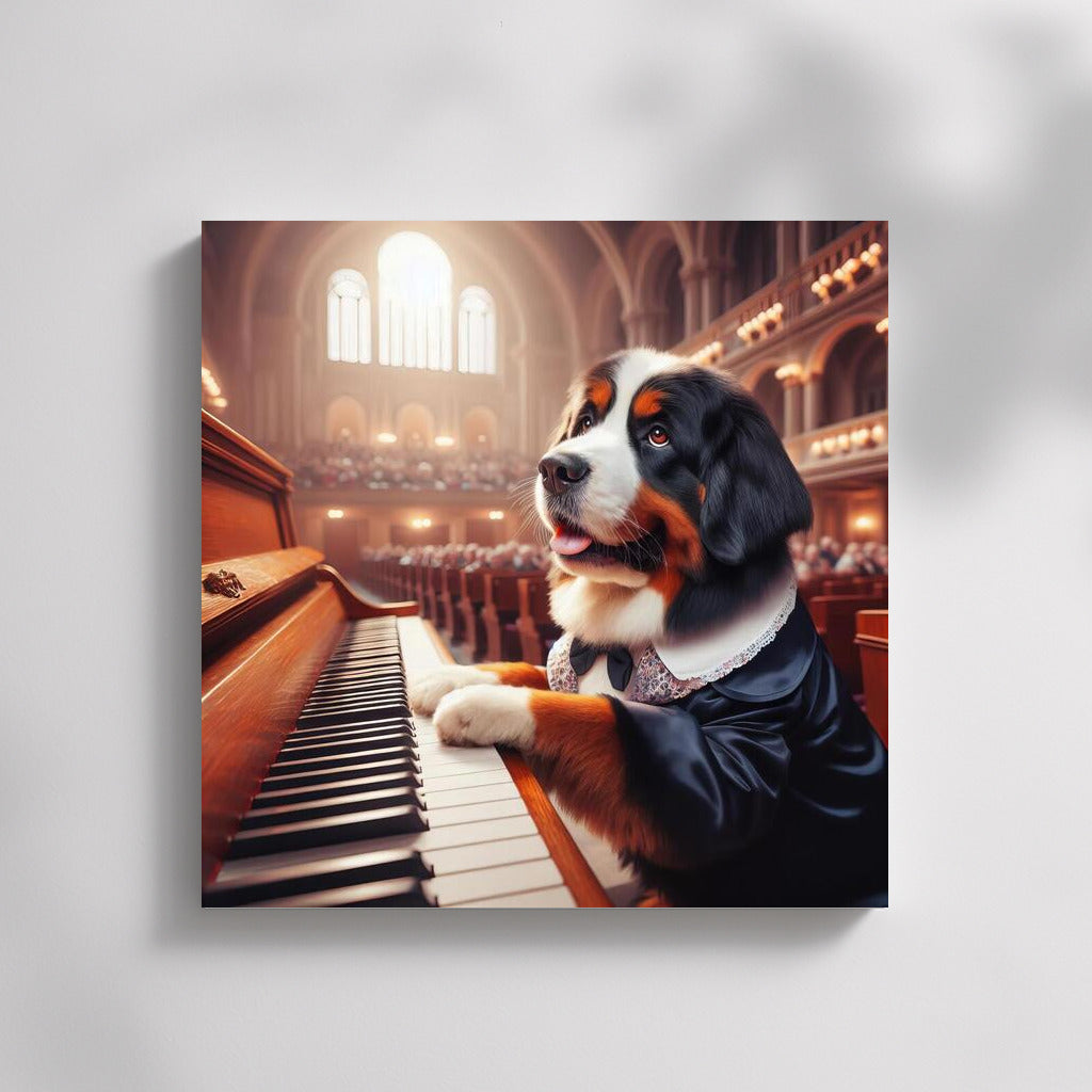 Bernese Mountain Dog on Stage: Musical Masterpiece in the Concert Hall