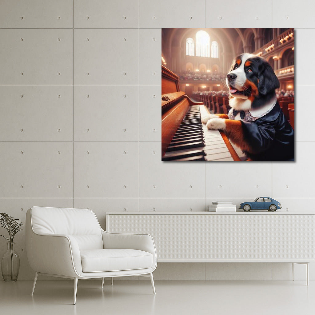 Bernese Mountain Dog on Stage: Musical Masterpiece in the Concert Hall
