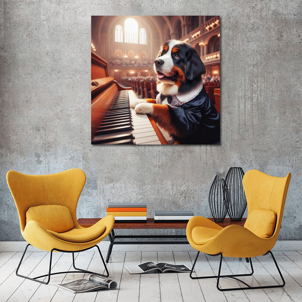 Bernese Mountain Dog on Stage: Musical Masterpiece in the Concert Hall