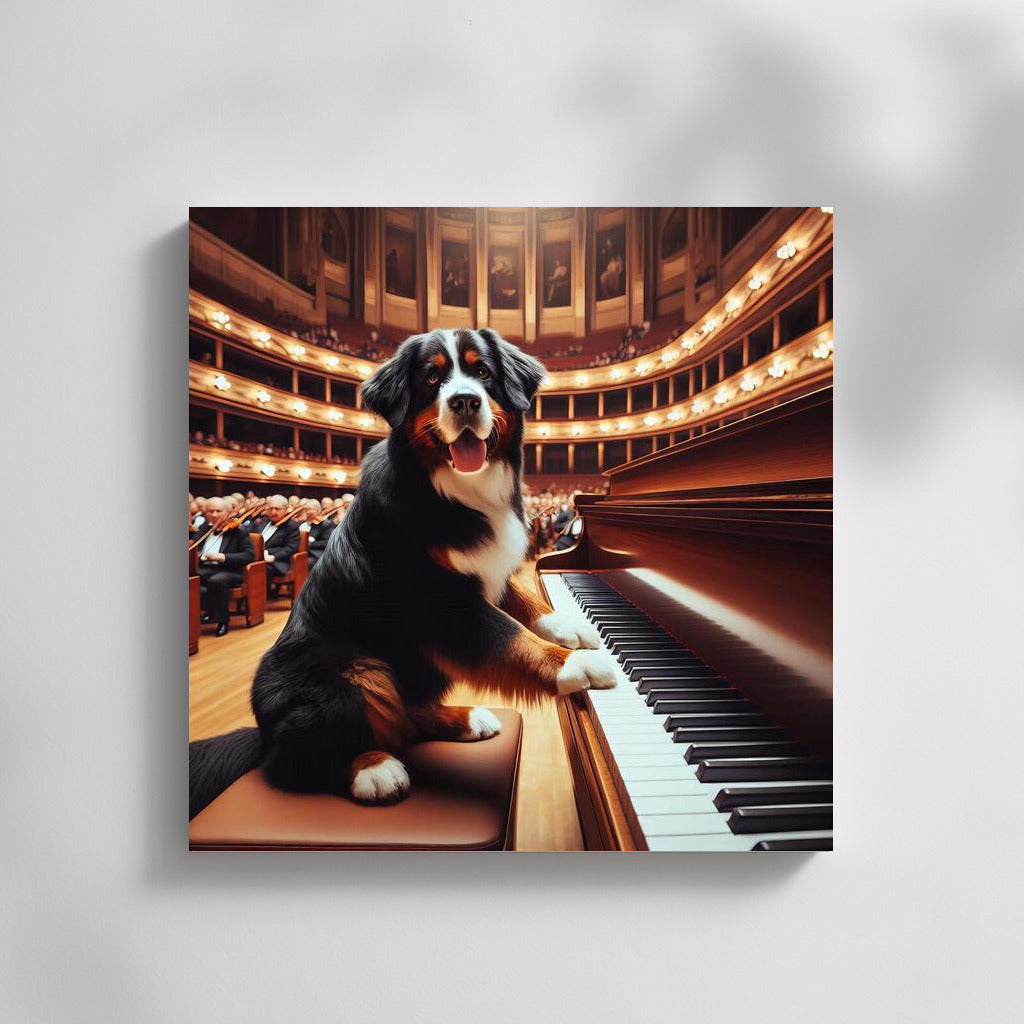 Bernese Mountain Dog at the Piano: Musical Magic in the Concert Hall