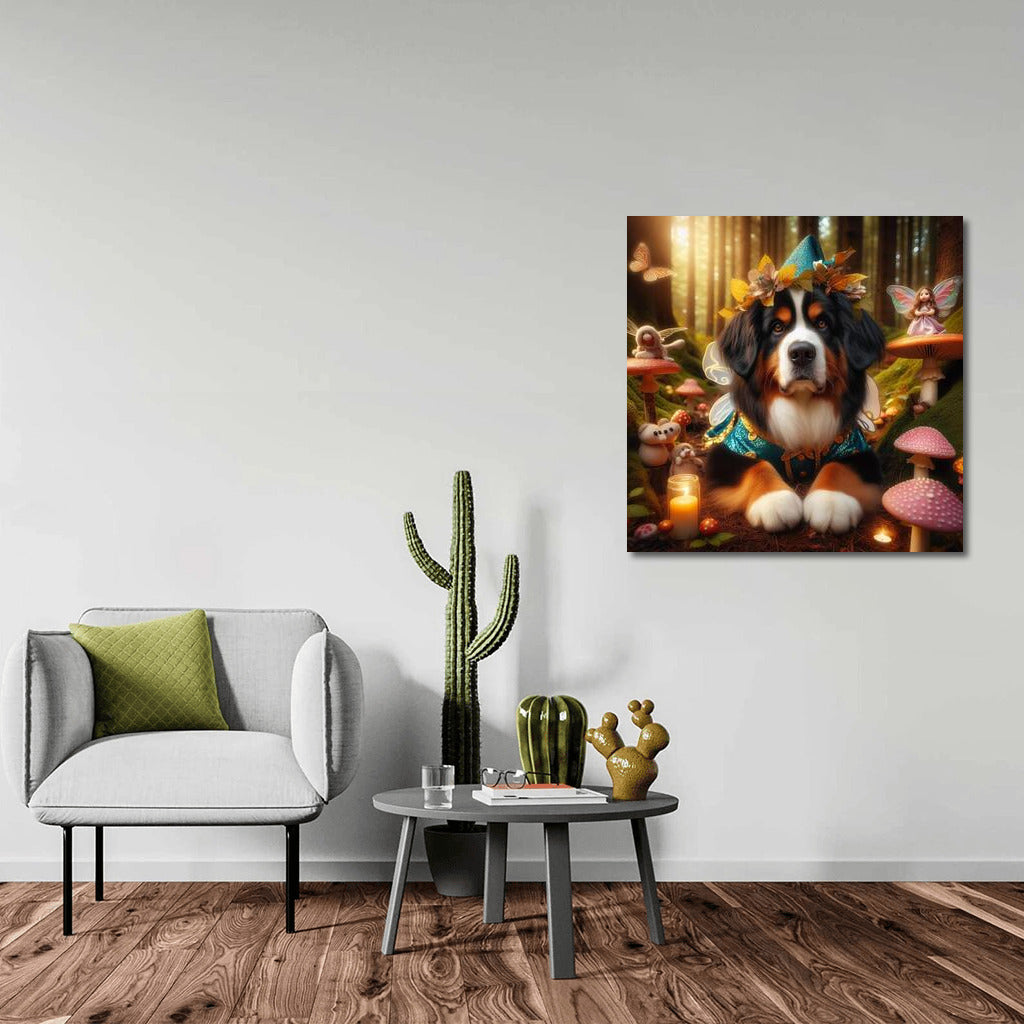 Bernese Mountain Dog in the Enchanted Forest: Magic and Fairytale Creatures