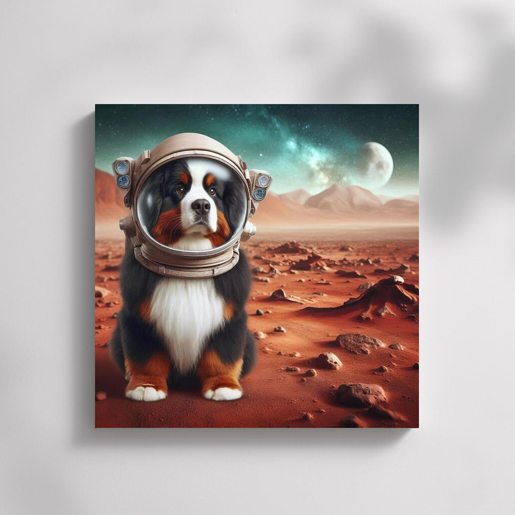 Bernese Mountain Dog on Mars: A Space Adventure with a Smile