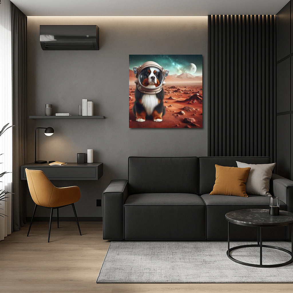 Bernese Mountain Dog on Mars: A Space Adventure with a Smile