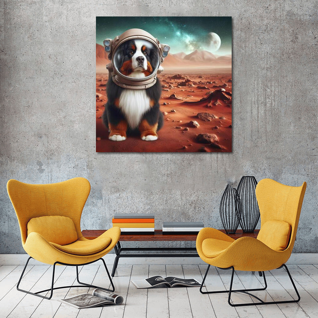 Bernese Mountain Dog on Mars: A Space Adventure with a Smile