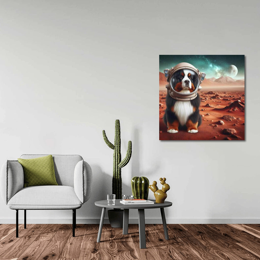 Bernese Mountain Dog on Mars: A Space Adventure with a Smile
