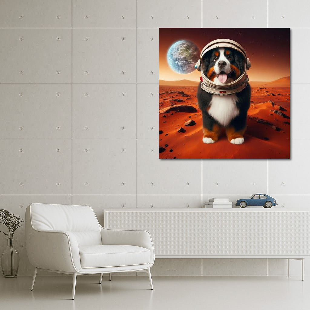 Bernese Mountain Dog in Space: A Martian Adventure