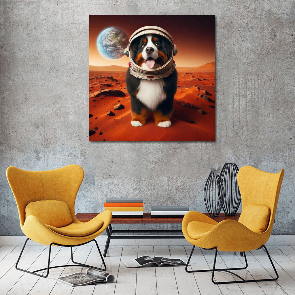 Bernese Mountain Dog in Space: A Martian Adventure