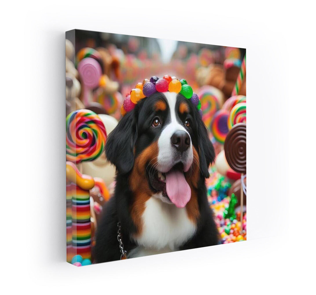 Chocolate Bernese Mountain Dog: Sweet Parade in the World of Candy