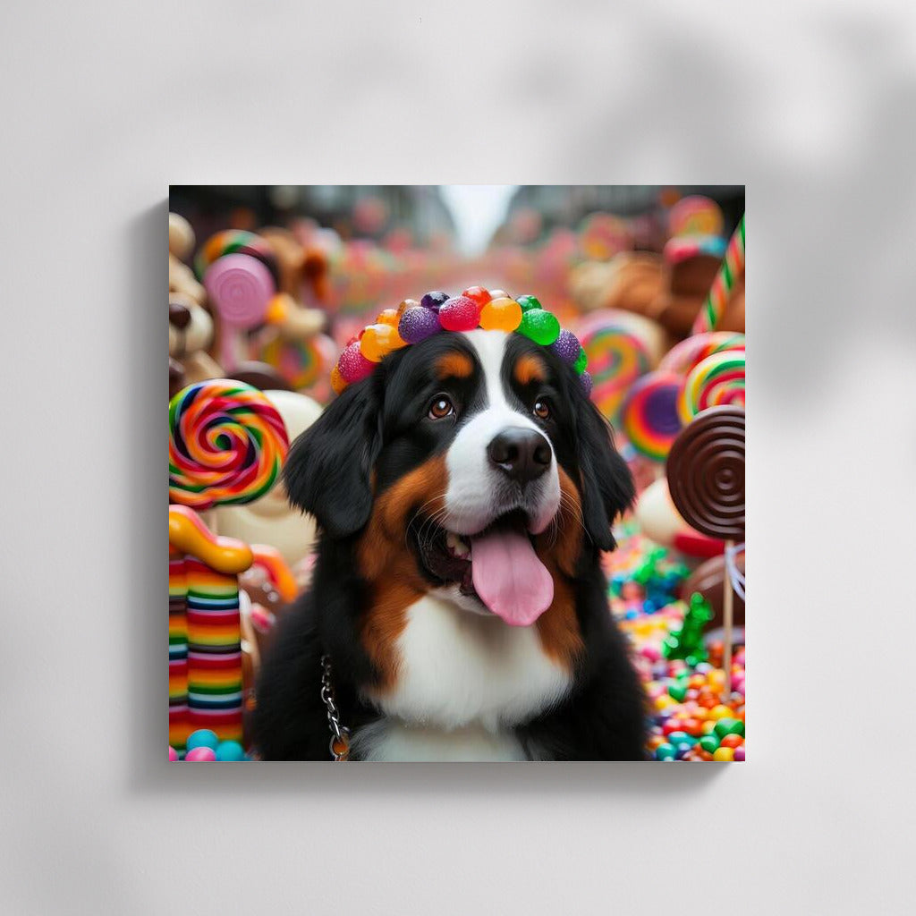 Chocolate Bernese Mountain Dog: Sweet Parade in the World of Candy
