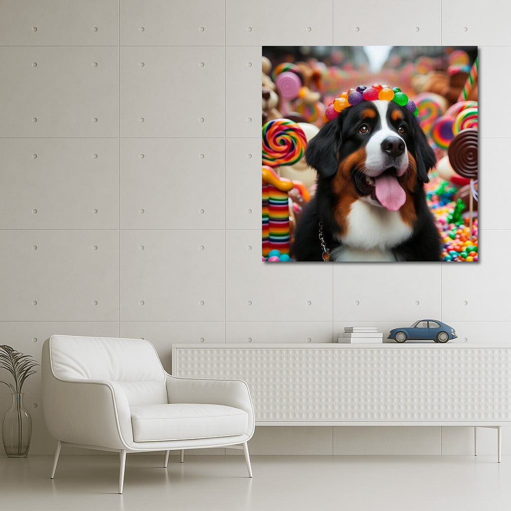 Chocolate Bernese Mountain Dog: Sweet Parade in the World of Candy