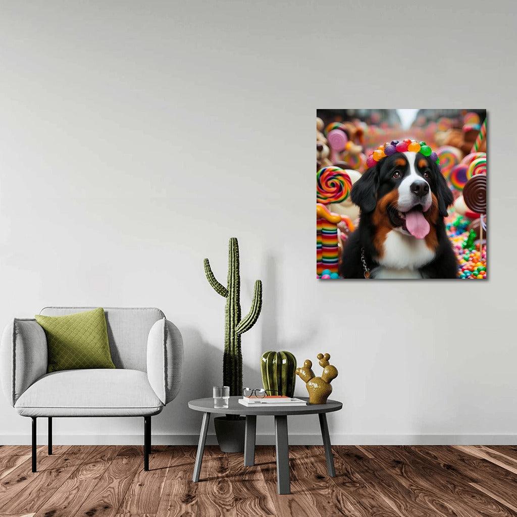 Chocolate Bernese Mountain Dog: Sweet Parade in the World of Candy