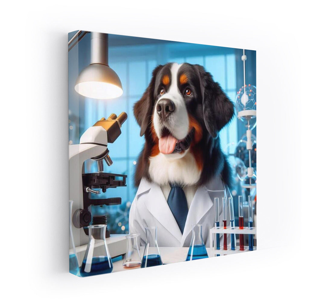 Bernese Mountain Dog-Scientist: Laboratory Discoveries with a Smile