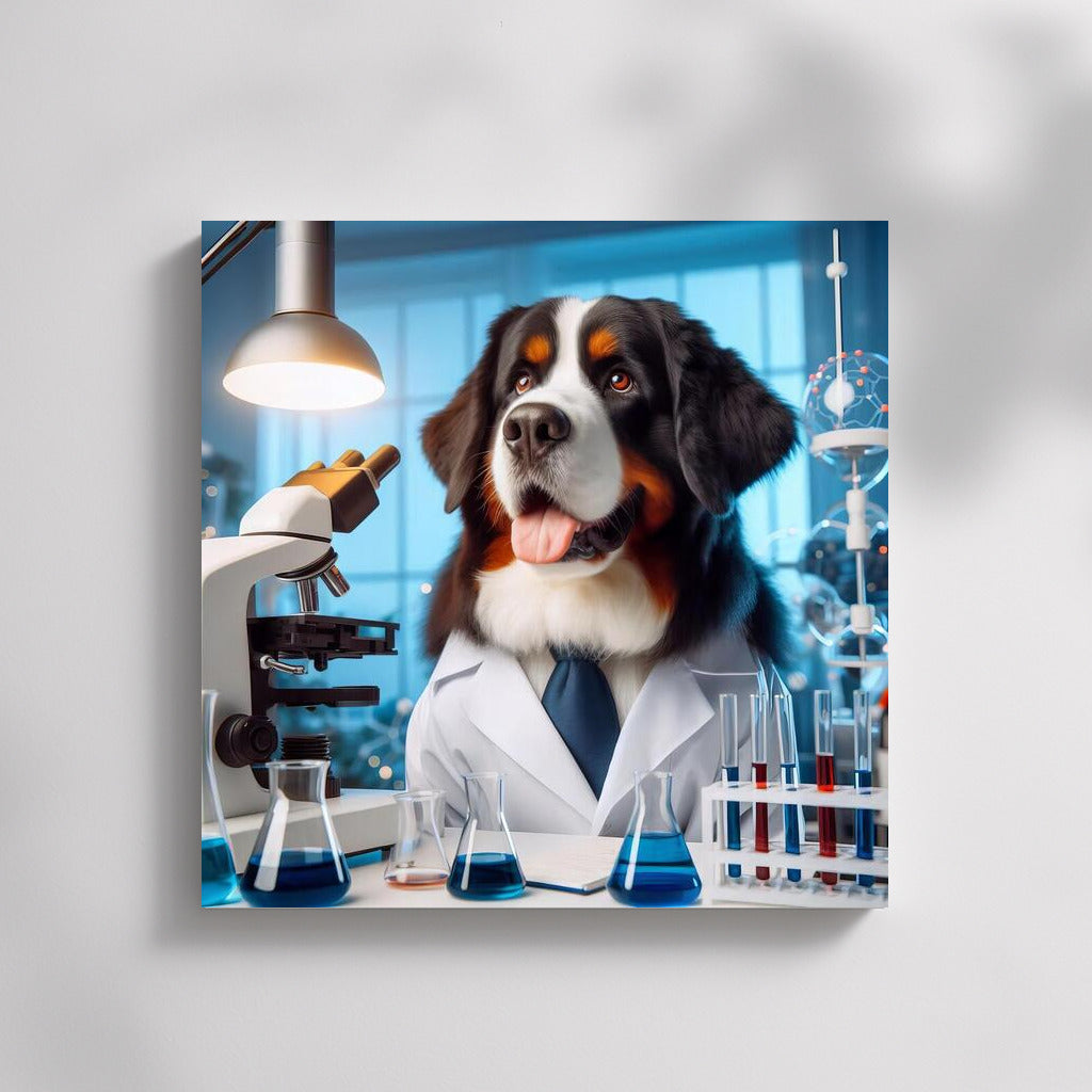 Bernese Mountain Dog-Scientist: Laboratory Discoveries with a Smile