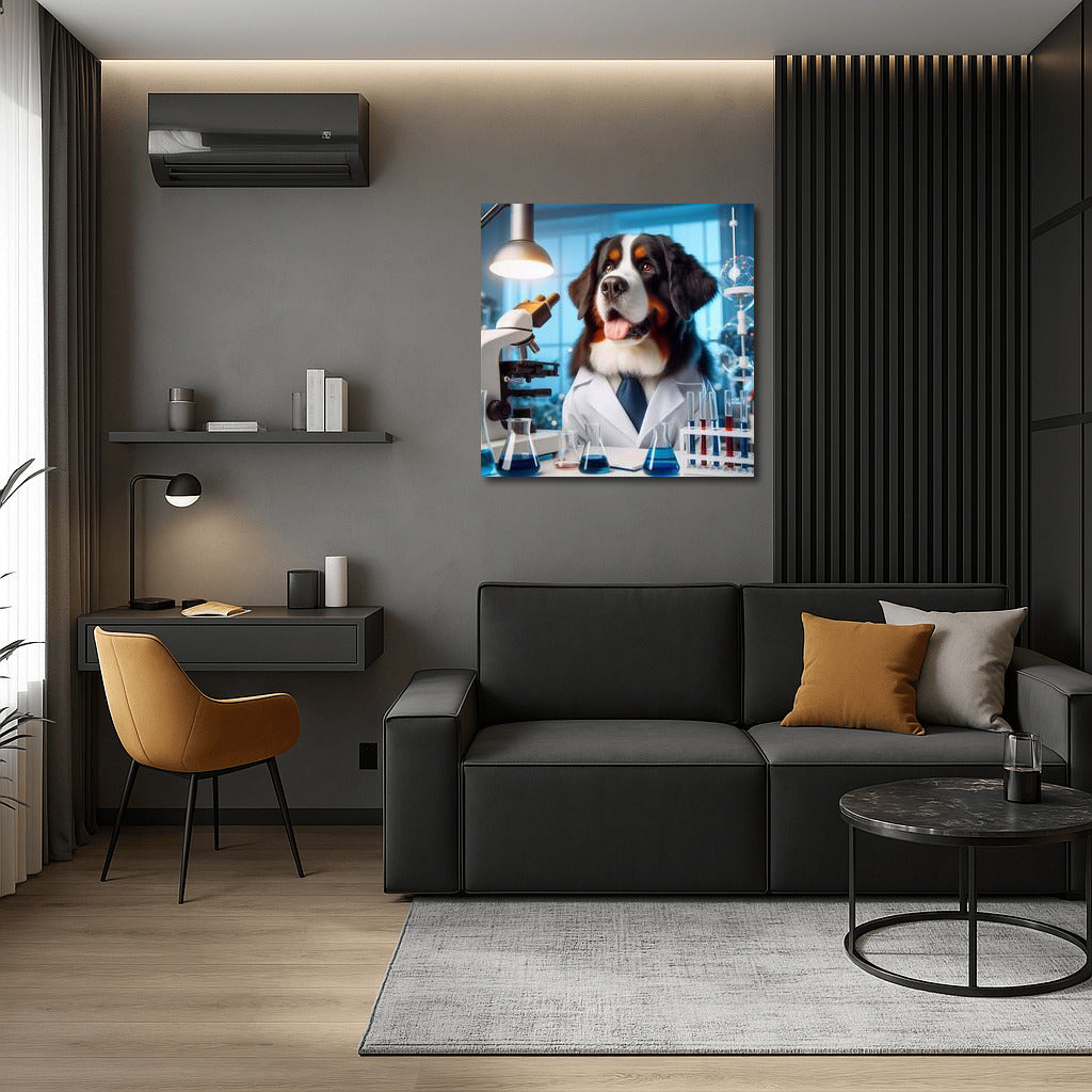 Bernese Mountain Dog-Scientist: Laboratory Discoveries with a Smile