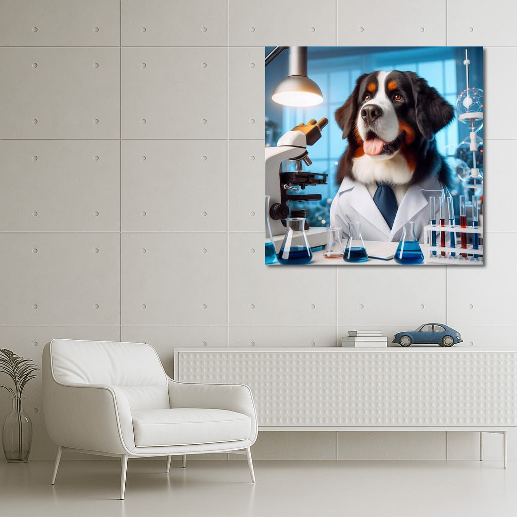 Bernese Mountain Dog-Scientist: Laboratory Discoveries with a Smile