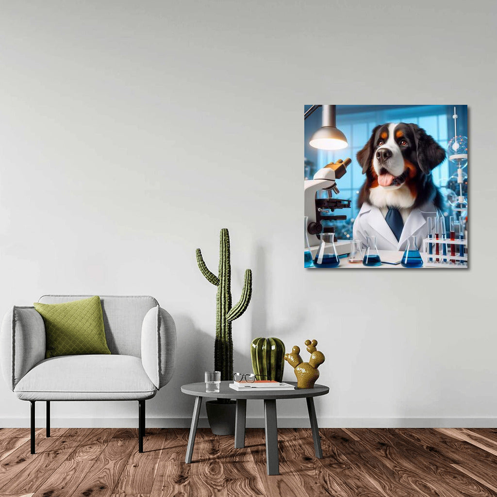 Bernese Mountain Dog-Scientist: Laboratory Discoveries with a Smile