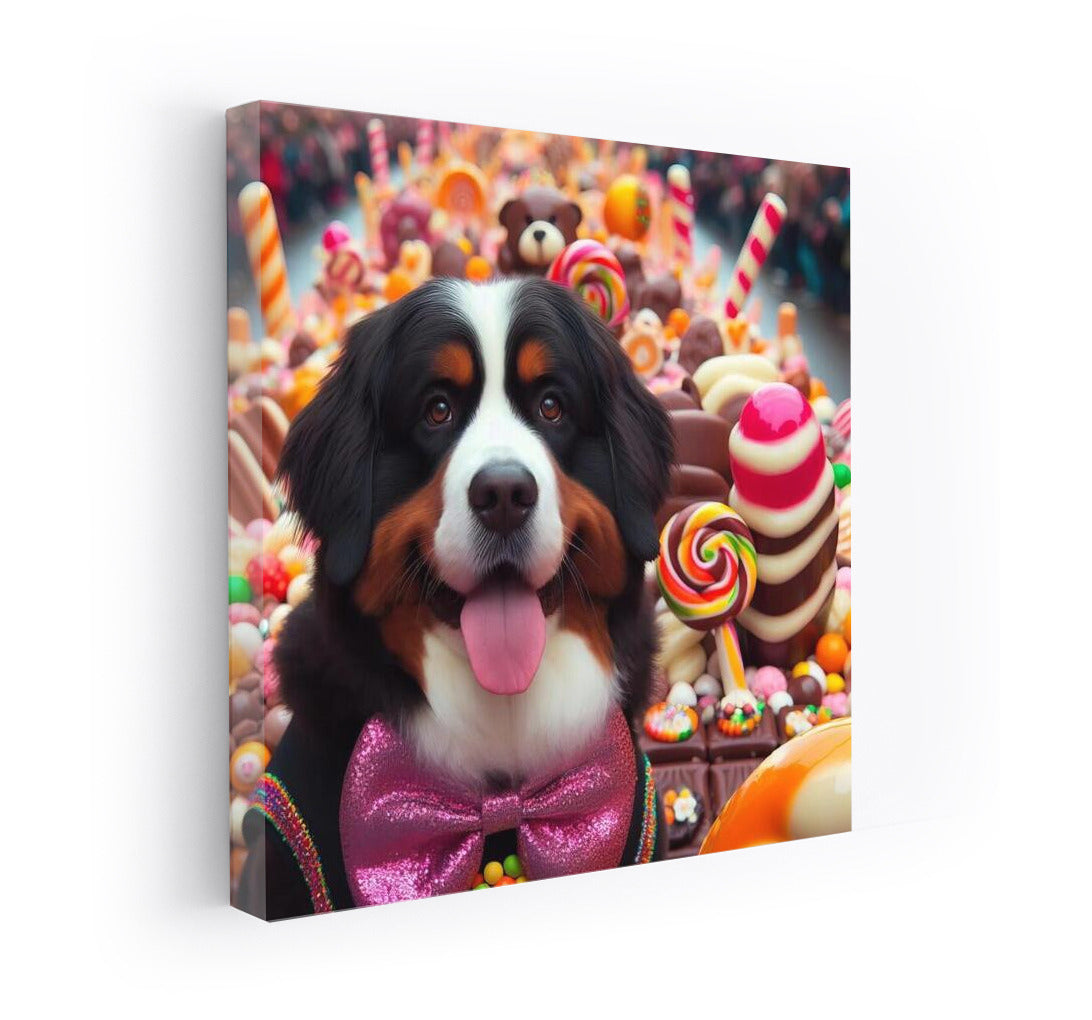 Bernese Mountain Dog in Chocolate Candyland: Dream Parade