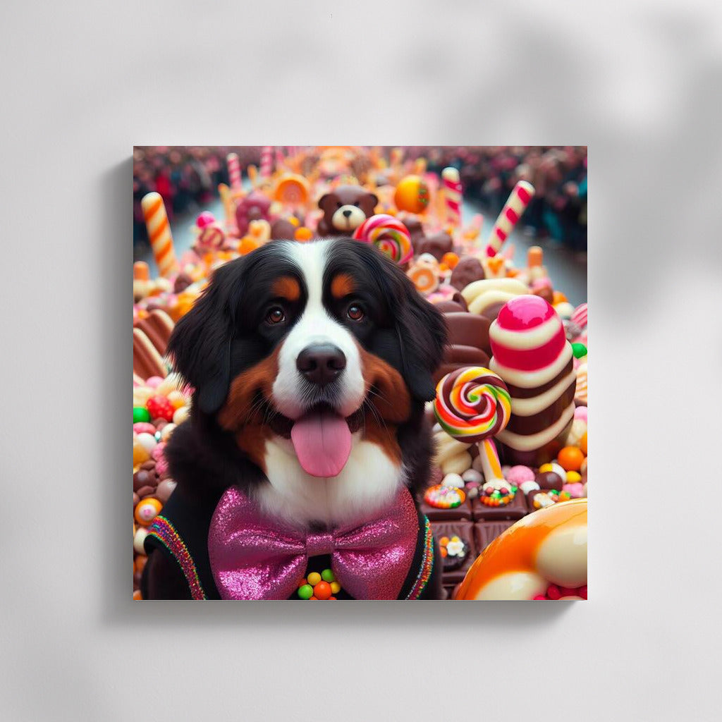 Bernese Mountain Dog in Chocolate Candyland: Dream Parade