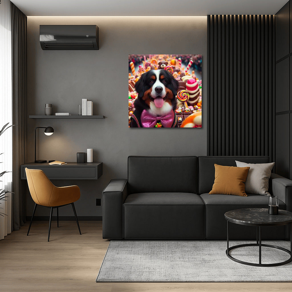 Bernese Mountain Dog in Chocolate Candyland: Dream Parade