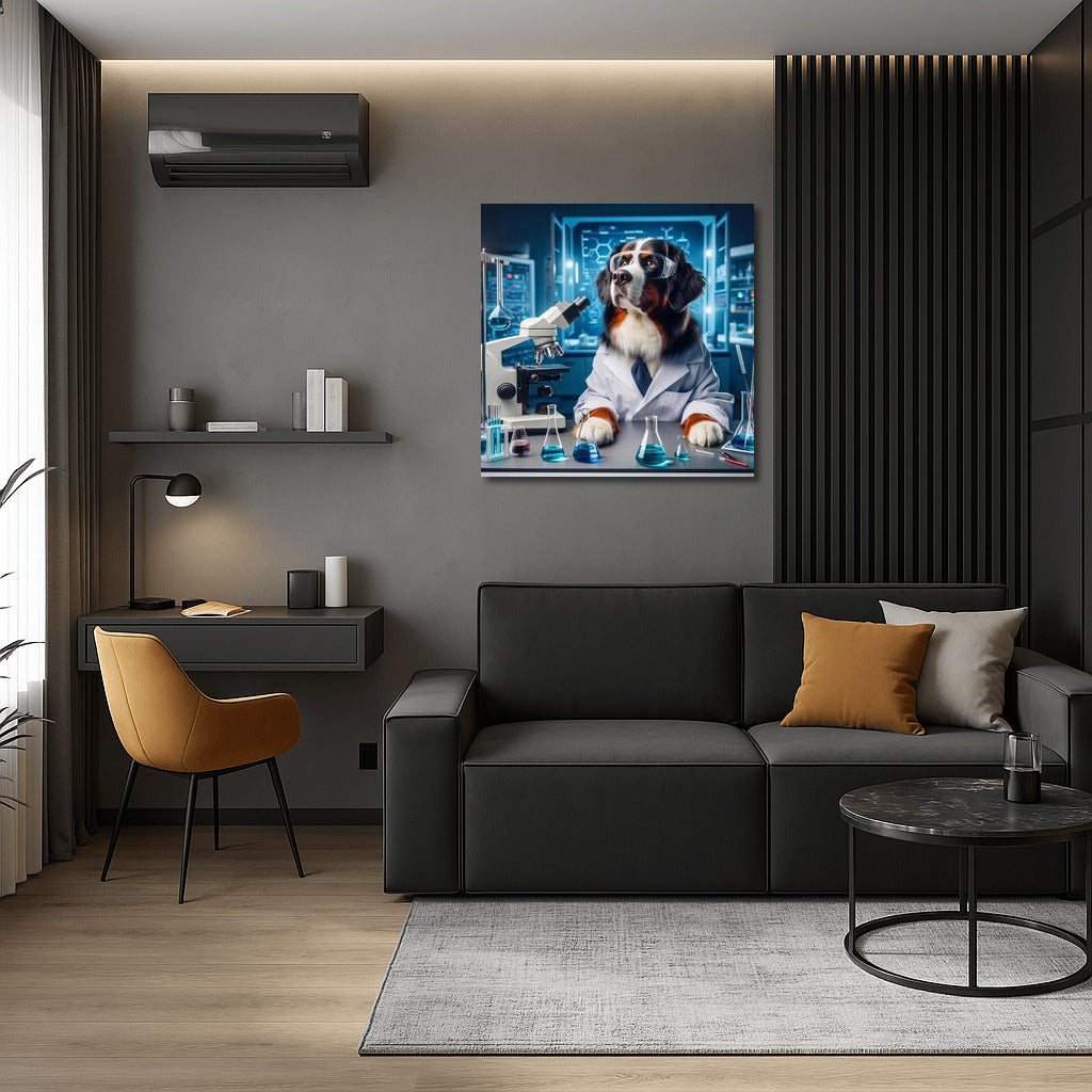 Bernese Mountain Dog-Scientist: Laboratory Research in High Technology