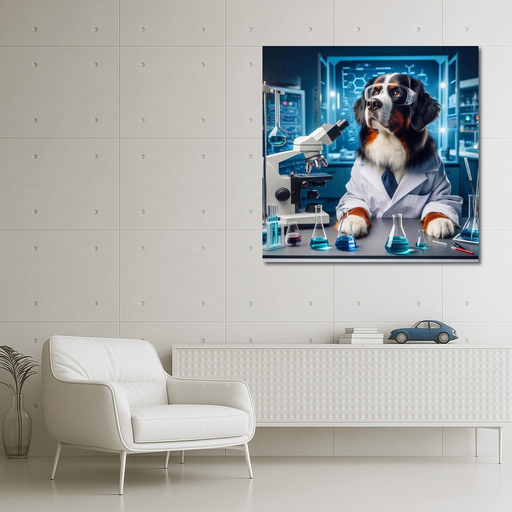 Bernese Mountain Dog-Scientist: Laboratory Research in High Technology