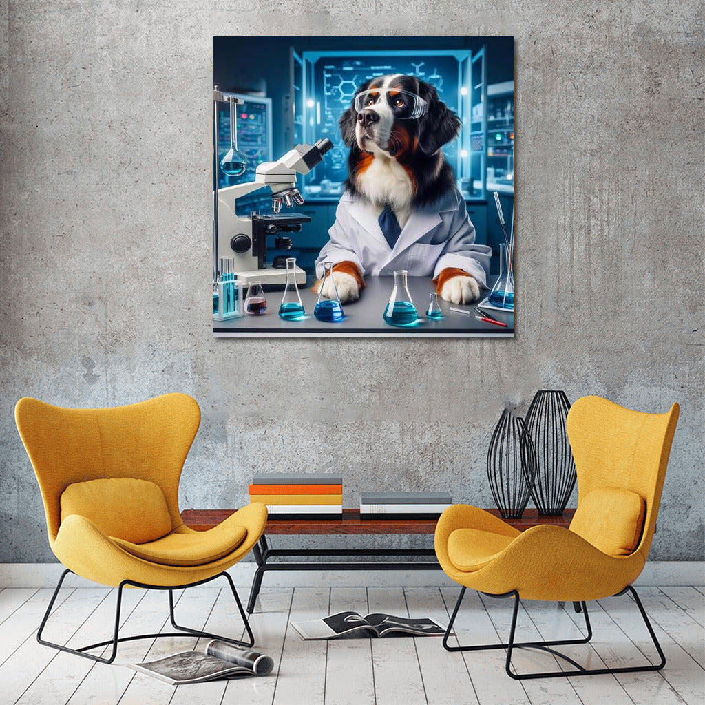 Bernese Mountain Dog-Scientist: Laboratory Research in High Technology