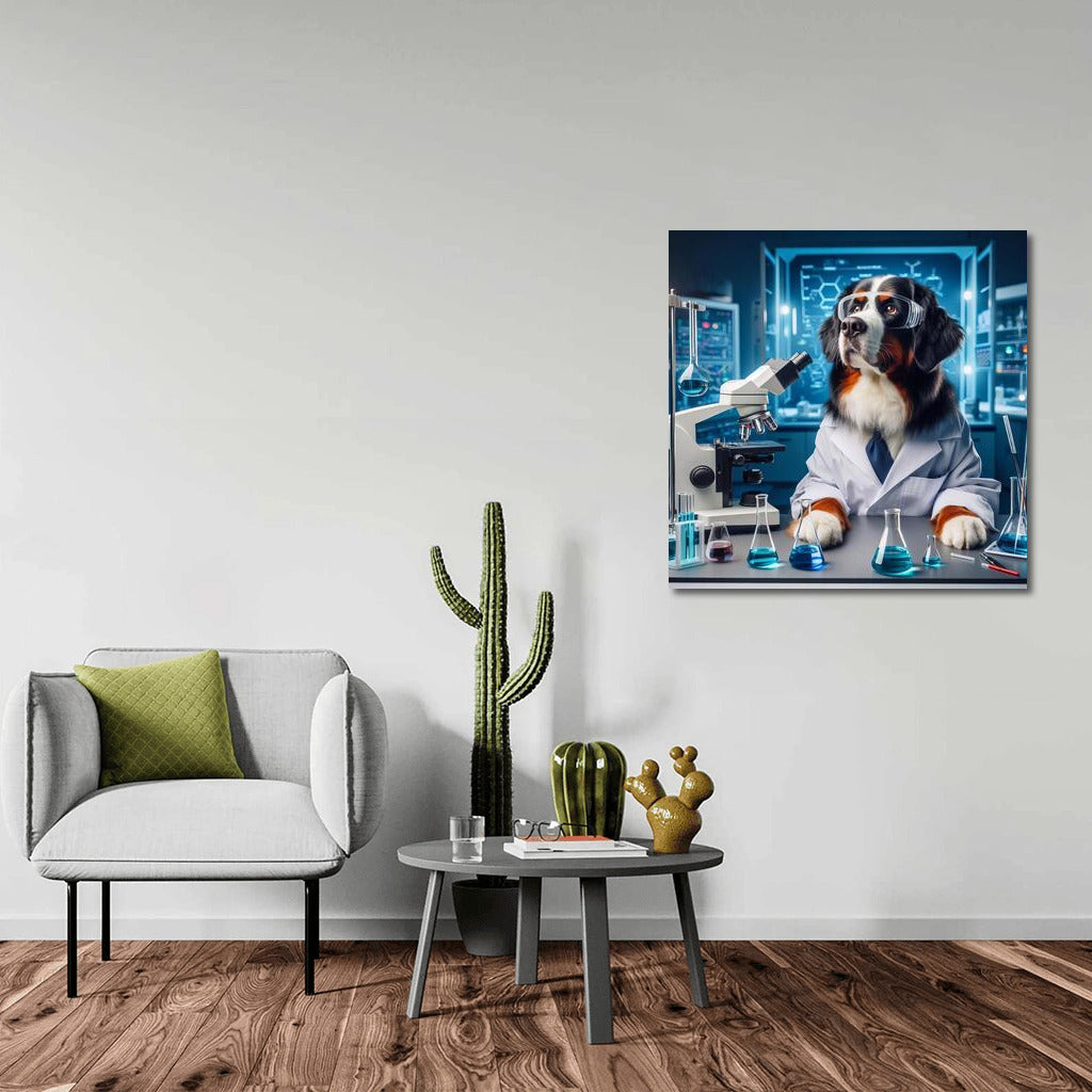 Bernese Mountain Dog-Scientist: Laboratory Research in High Technology