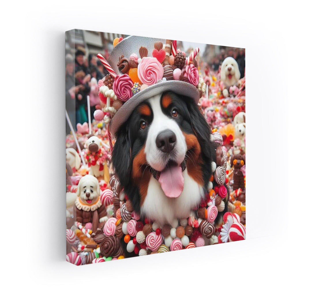 Bernese Dog at the Chocolate and Candy Parade