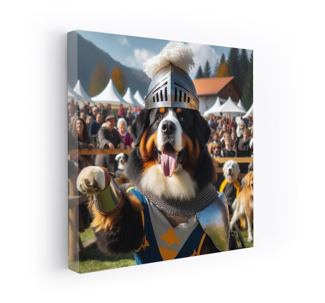 Bernese Mountain Dog: Knight of the Medieval Tournament