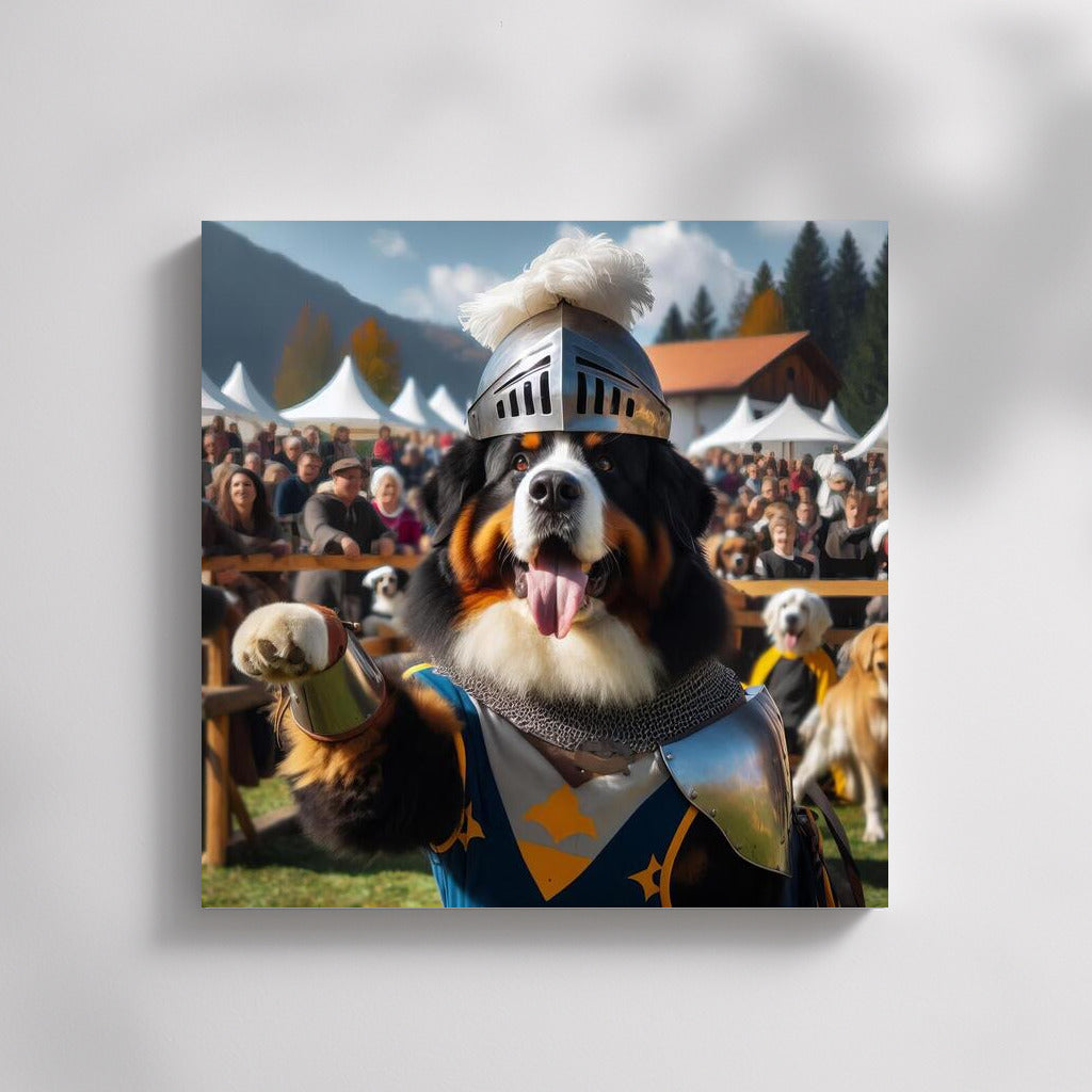 Bernese Mountain Dog: Knight of the Medieval Tournament