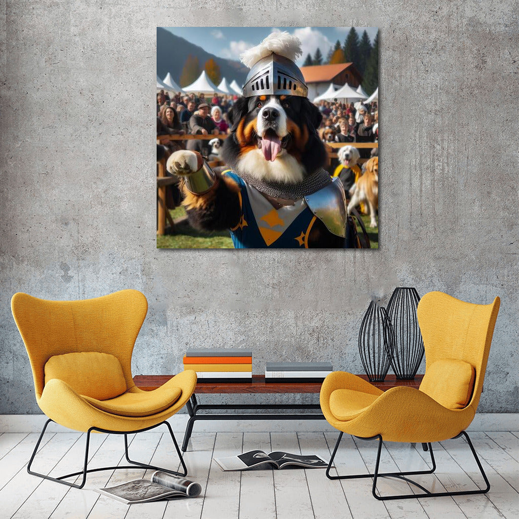 Bernese Mountain Dog: Knight of the Medieval Tournament