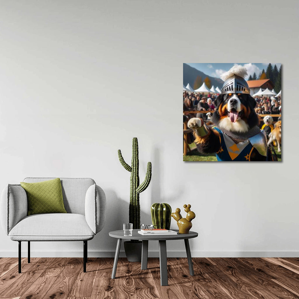 Bernese Mountain Dog: Knight of the Medieval Tournament