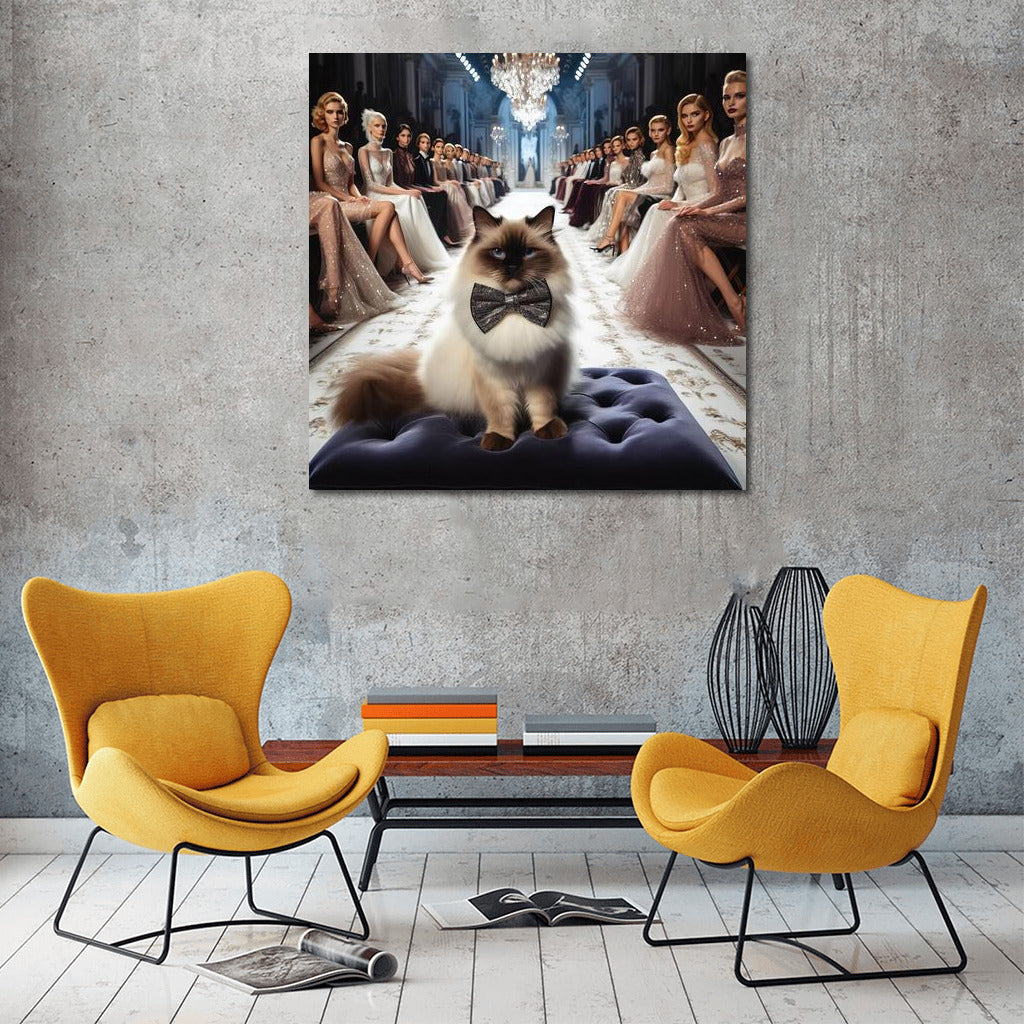 Burmese Cat on the Catwalk: Style and Elegance