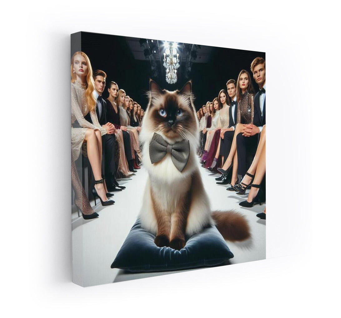 Burmese Cat on the Catwalk: Stylish Accent for the Interior