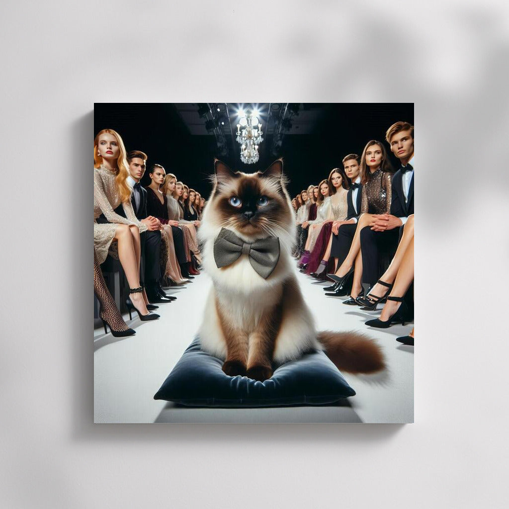 Burmese Cat on the Catwalk: Stylish Accent for the Interior