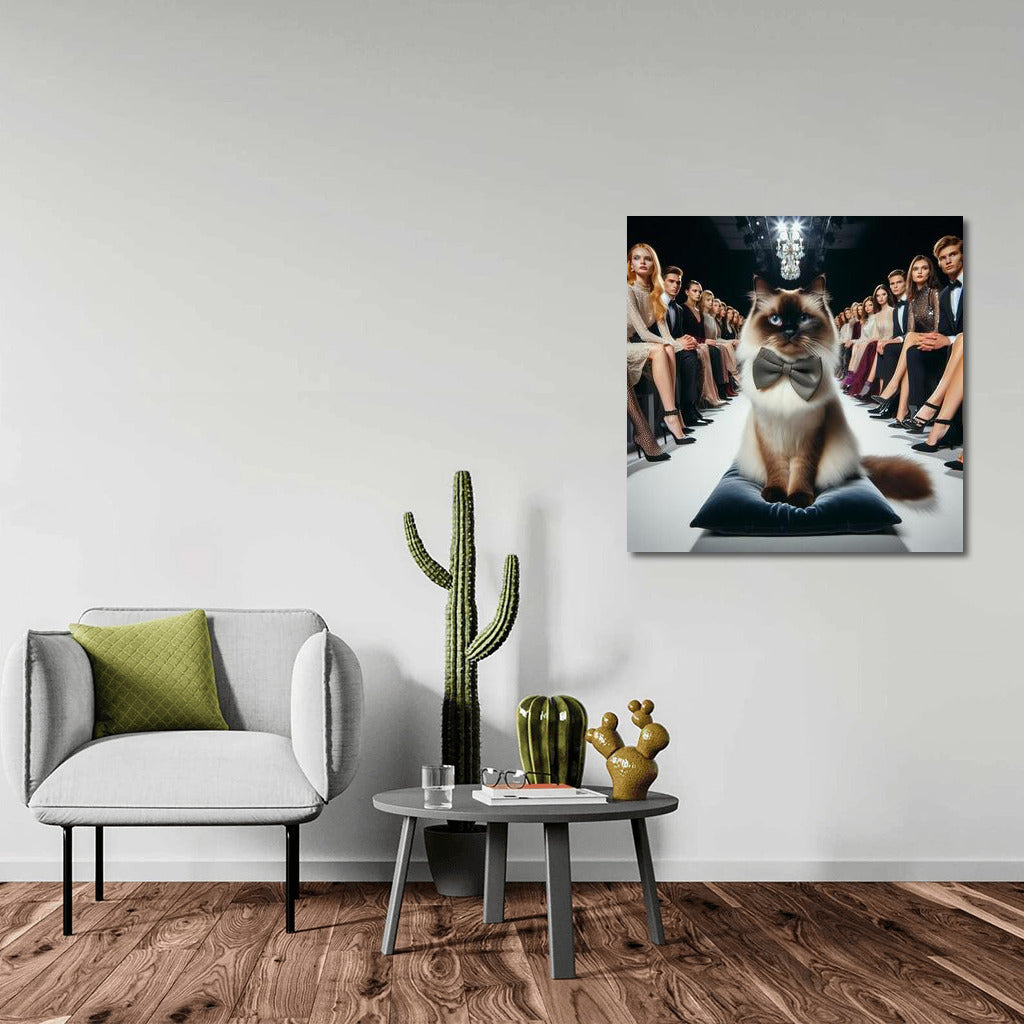 Burmese Cat on the Catwalk: Stylish Accent for the Interior
