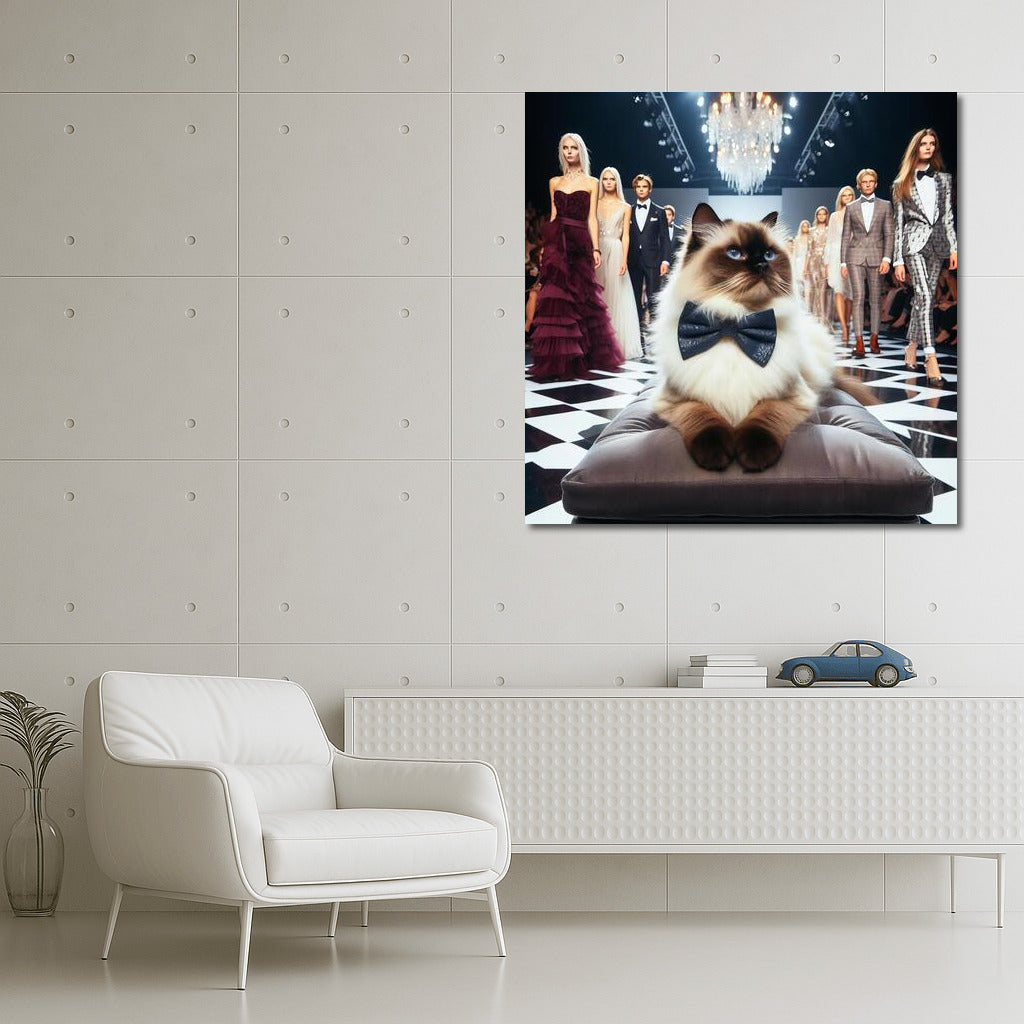 Birman Cat on the Catwalk: Grace and Style in the Fashion World