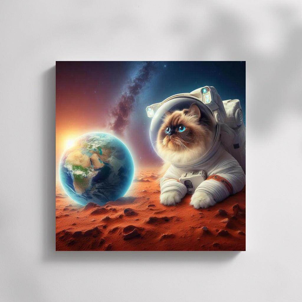 Burmese Cat in a Spacesuit on Mars: A Look at Earth