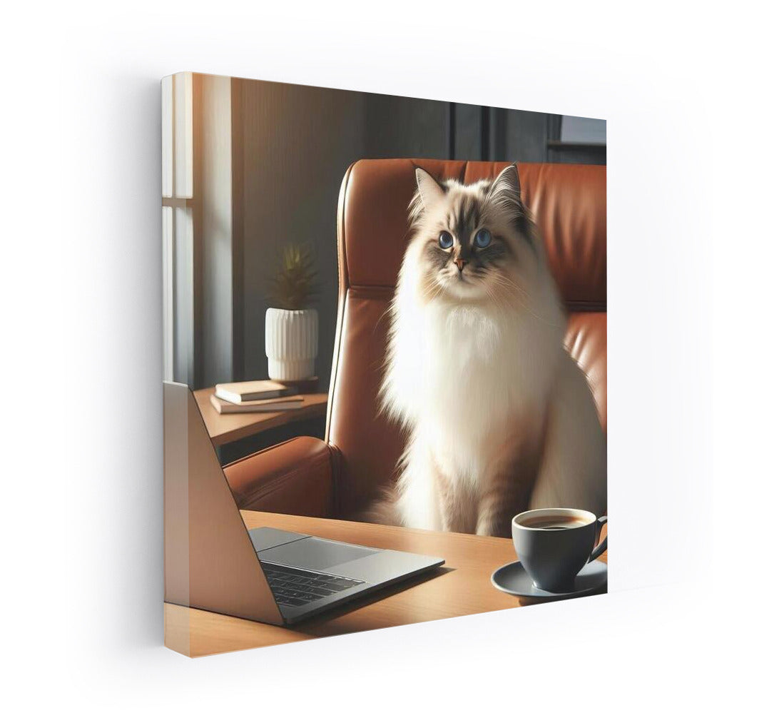 Burmese Cat in the Office: Inspiration for a Stylish Interior