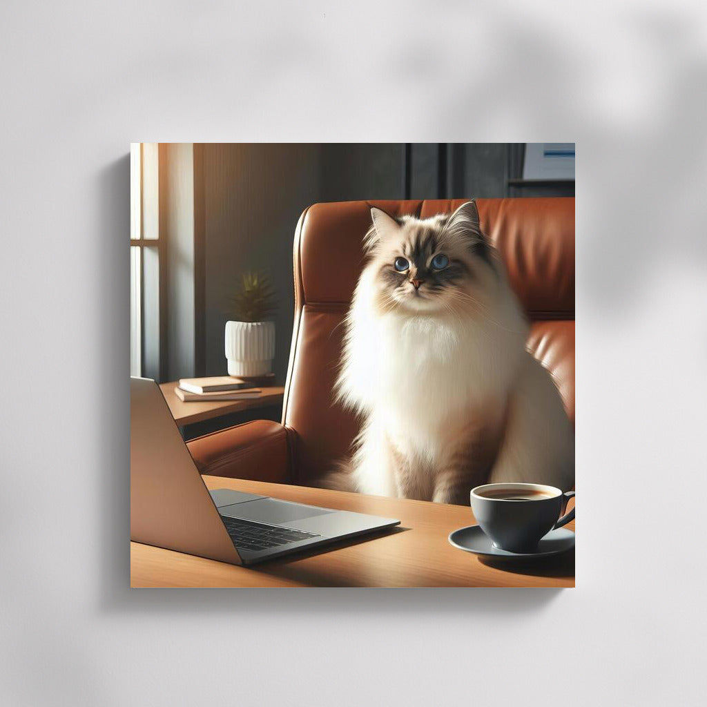 Burmese Cat in the Office: Inspiration for a Stylish Interior