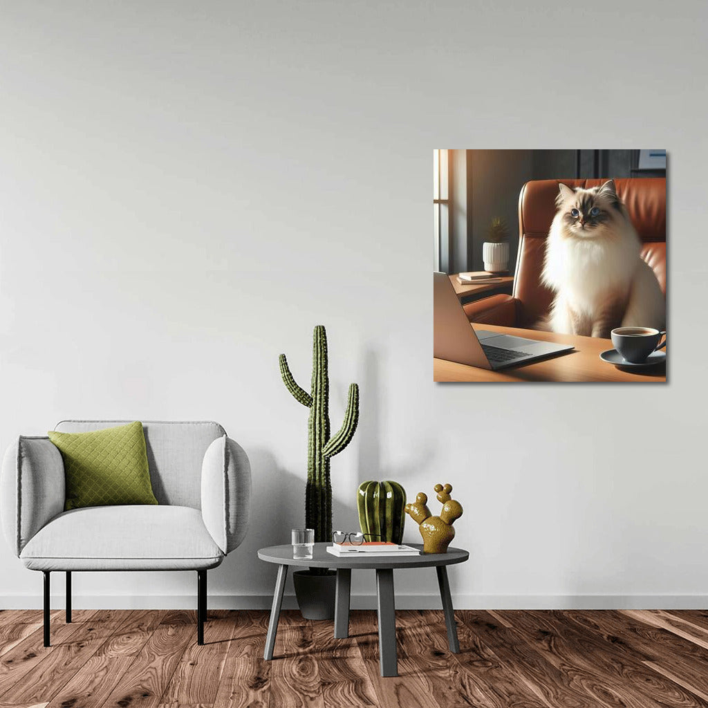 Burmese Cat in the Office: Inspiration for a Stylish Interior