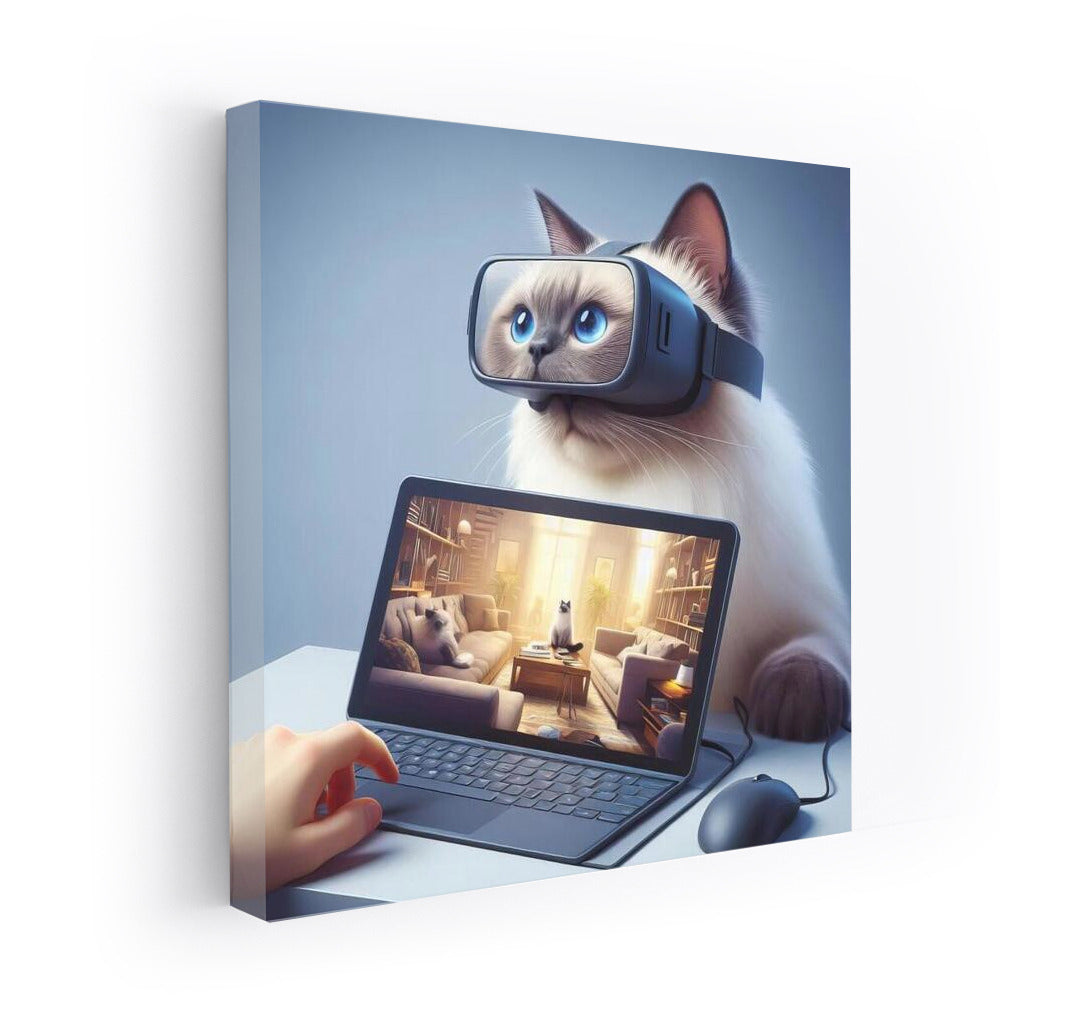 Burmese Cat in Virtual Reality: A Furry Fantasy World