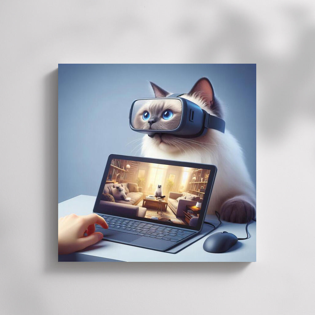 Burmese Cat in Virtual Reality: A Furry Fantasy World