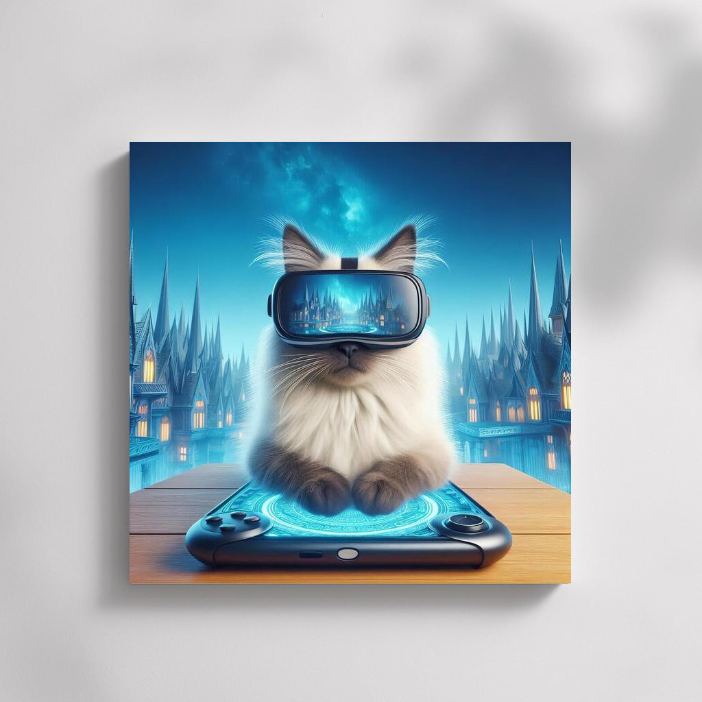 Burmese Cat in the Virtual World: Dive into Fantasy
