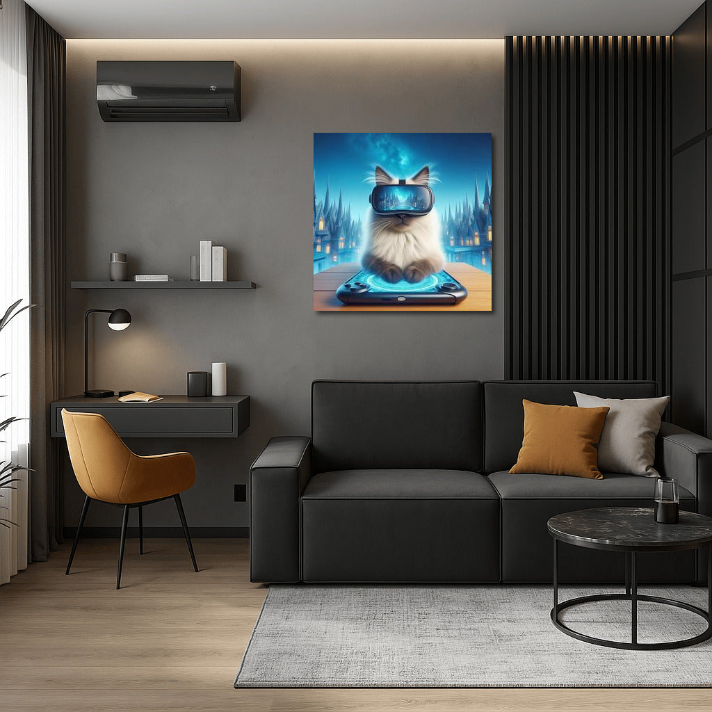 Burmese Cat in the Virtual World: Dive into Fantasy