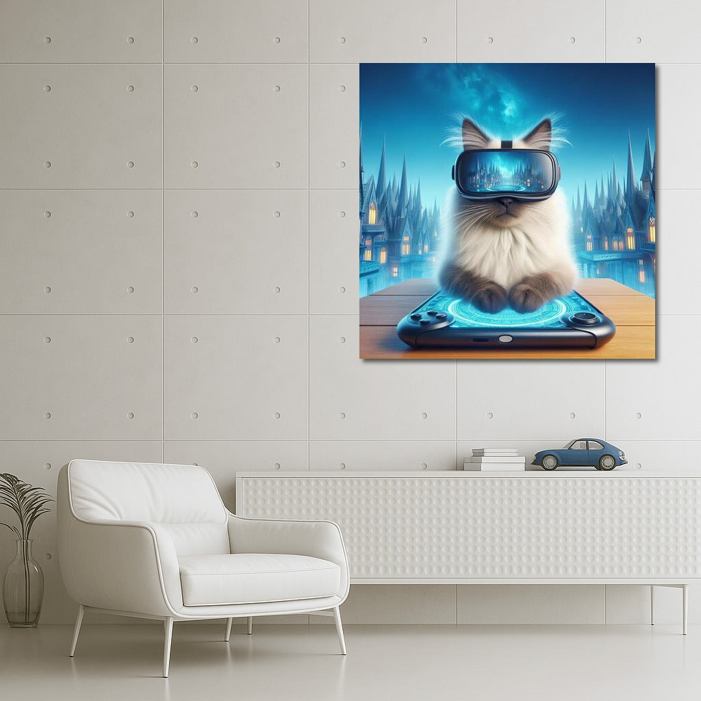 Burmese Cat in the Virtual World: Dive into Fantasy