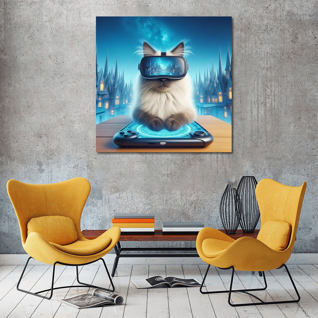 Burmese Cat in the Virtual World: Dive into Fantasy