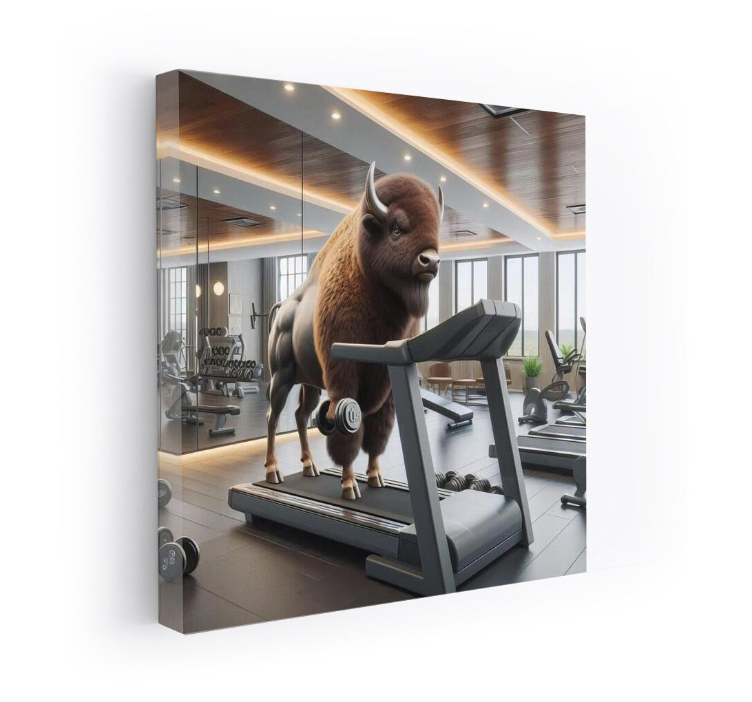 Bison on the Run: Natural Power in Motion