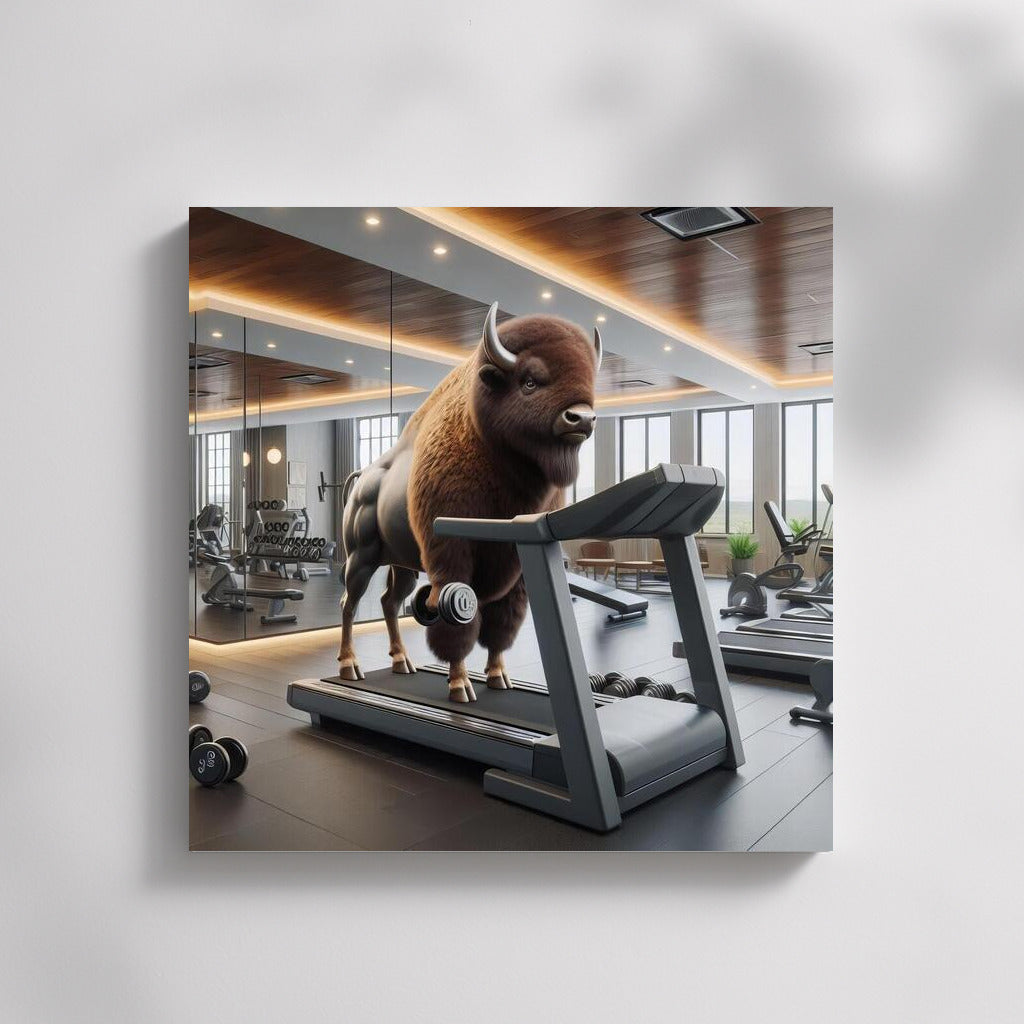 Bison on the Run: Natural Power in Motion